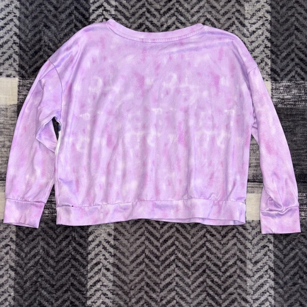 🦋Justice Lavender and Teal Tie-Dye Hoodie